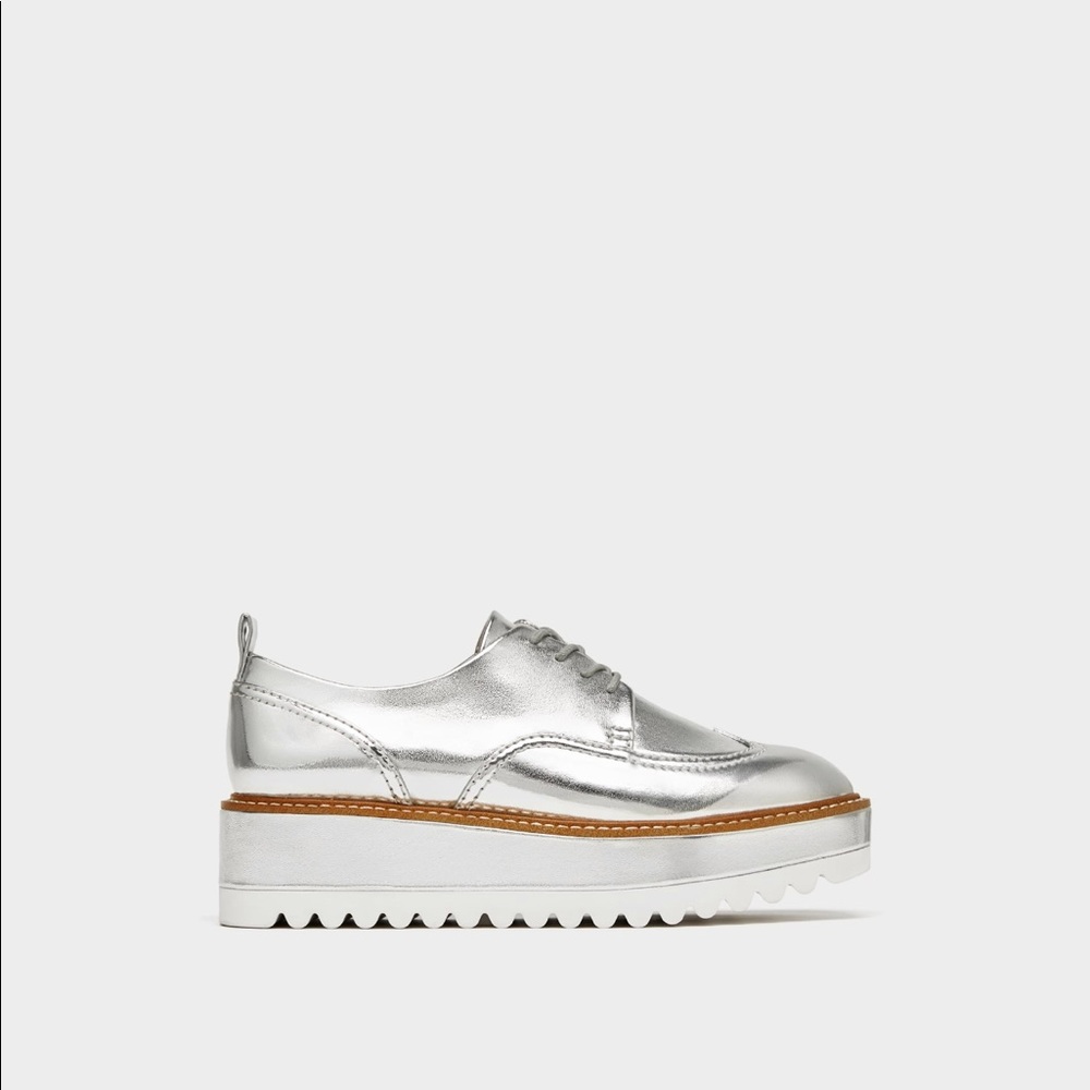 Zara silver platform shoes - Picture 3 of 8